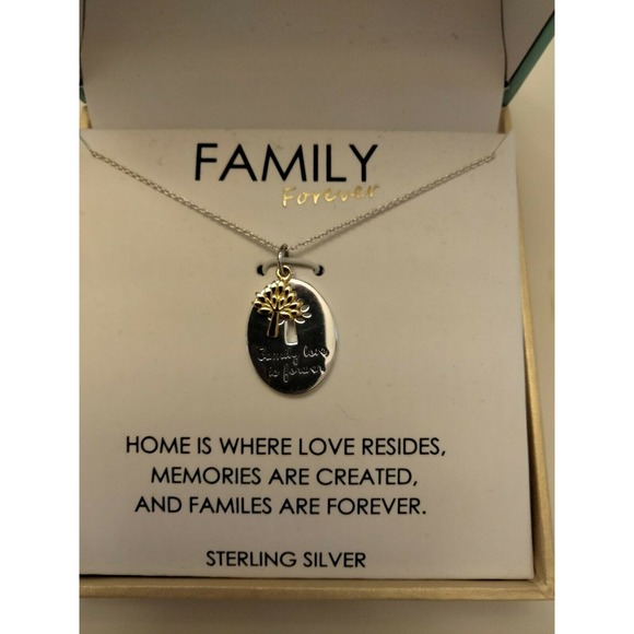 Foot Note Jewelry - Footnote Sterling Silver Family Necklace